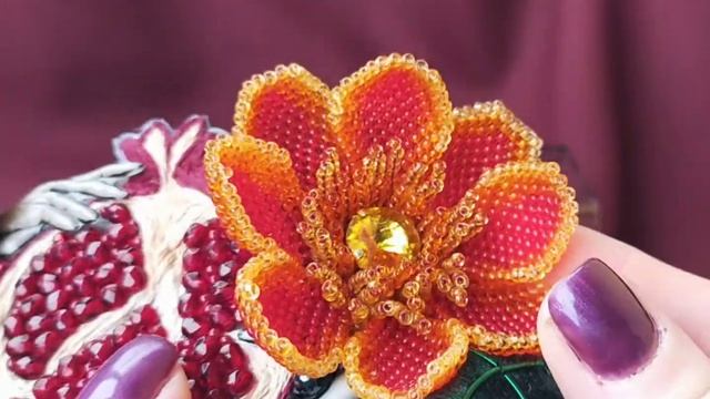 Заколка "Гранатовая страсть" смотреть онлайн