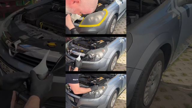 Opel Astra fényszóró felújítás // Opel Astra headlight restoration #beforeandafter