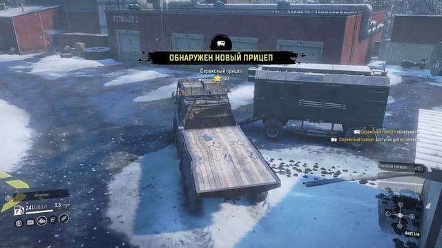 SnowRunner № 12 "Caterpillar 745C" HARD MODE + улучшения.