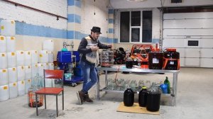 Снятие вина с осадка второй раз. "Южный поток"