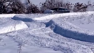 чистим снег Audi A6 Quattro/clean snow Audi A6 Quattro