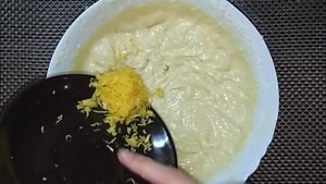 Лимонный кекс на кефире, очень вкусный и готовить просто!