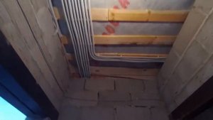 Электромонтажные работы в доме из шлакоблоков.Казань