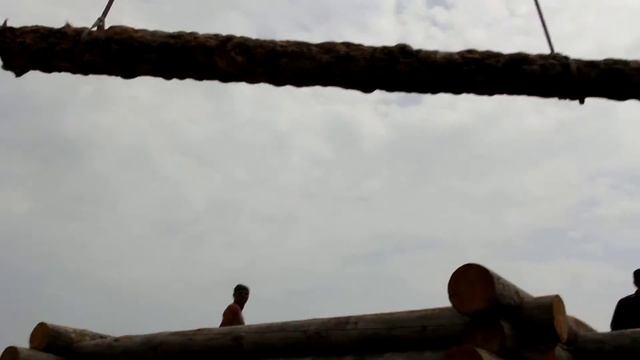 Сборка сруба бани из сухостойной КЕЛО сосны смотреть онлайн