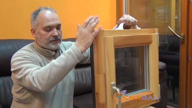 Европейский (немецкий) вариант дерево-алюминиевого окна от производителя финских окон Фенестра. смотреть онлайн