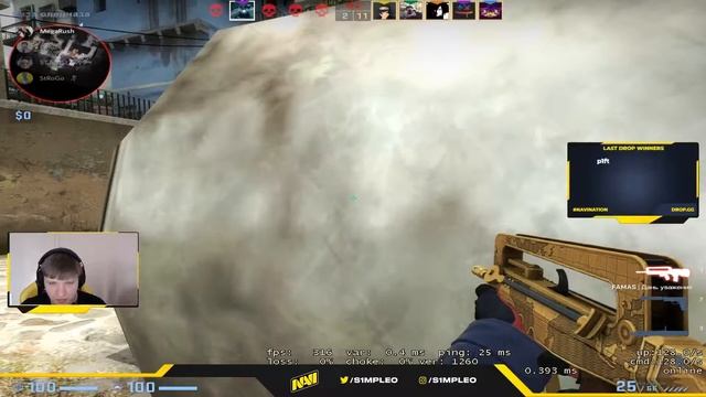 СИМПЛ ИГРАЕТ ЛЕГЕНДАРНЫЙ ШОУ МАТЧ  \S1MPLE, ПОКА, ДЕСАУТ,M0NESY, STROGO CS GO