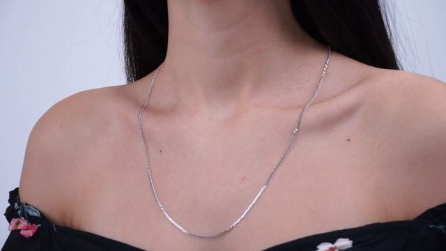 Цепочка "Нонна" из серебра 925 пробы покрытая родием. смотреть онлайн