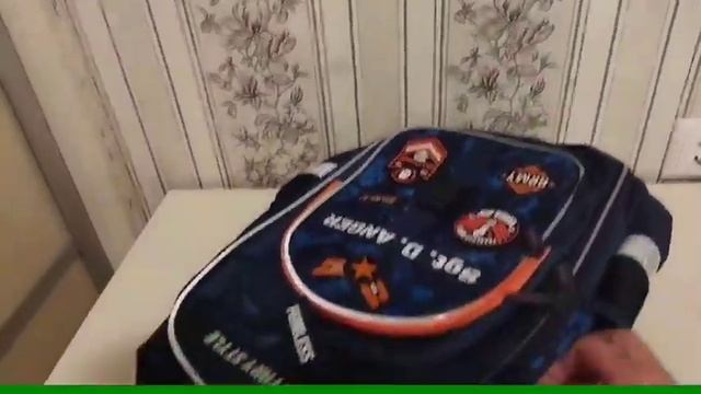 Распаковка — Школьный рюкзак Berlingo Military style смотреть онлайн