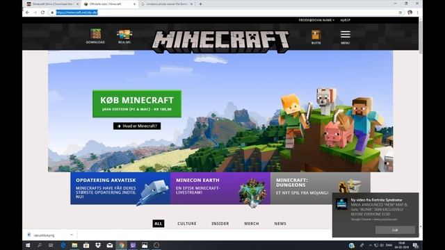Sådan skifter man skin i minecraft смотреть онлайн