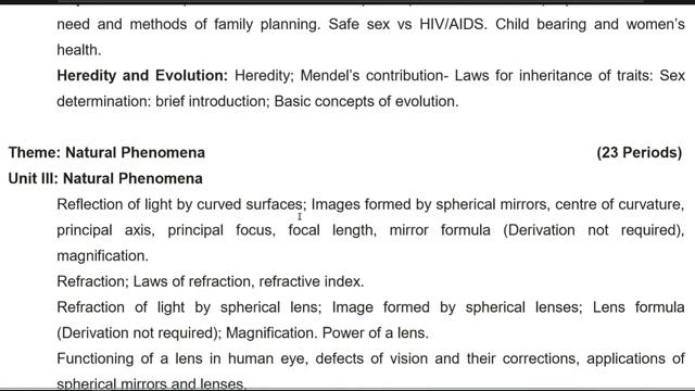 Syllabus Class 10th Science, (C.B.S.E), 2020-2021 смотреть онлайн