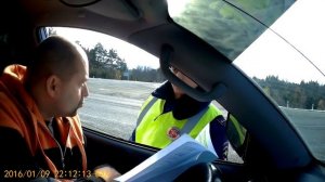 Попытка гаишника составить протокол на кенгурятник и лебёдку.