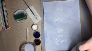 Нетрадиционная техника рисования «Зимний лес»