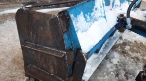 Доработка снегового отвала для минитрактора