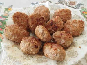 Котлеты из фарша сдобавлением геркулеса Рецепт на  сковороде Пышные и нежные