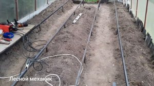 Как сделать грядки в теплицу 8 м из профильной трубы и профнастила