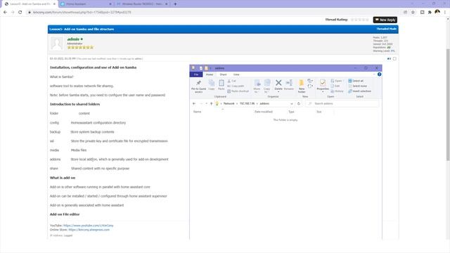 【home automation training 5】Add on Samba and file structure of home assistant смотреть онлайн