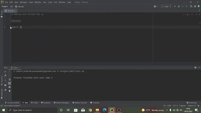 How to make your window in tkinter #1 | Python GUI Beginners Tutorial