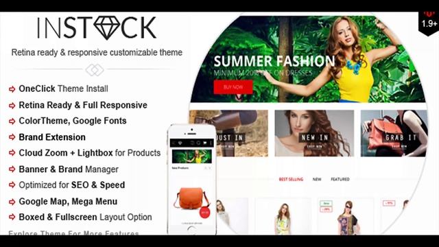 Instock-Responsive Magento Multi-Concepts Theme | Themeforest Website Templates and Themes смотреть онлайн