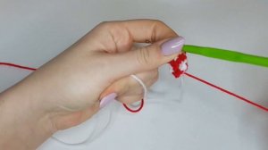 Вязаный леденец.  Карамелька крючком.  Леденец трость крючком