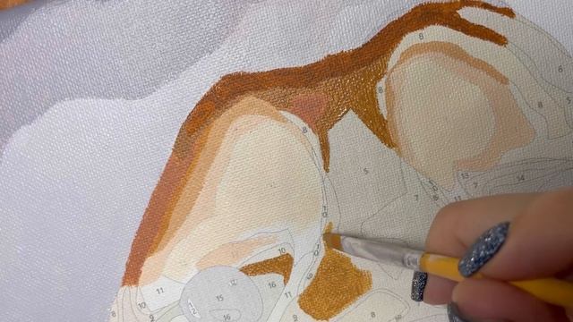 Картина по номерам «Собака» 4/28. Paint by number "Dog" 4/28. смотреть онлайн