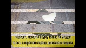 Как раскроить мех в домашних условиях