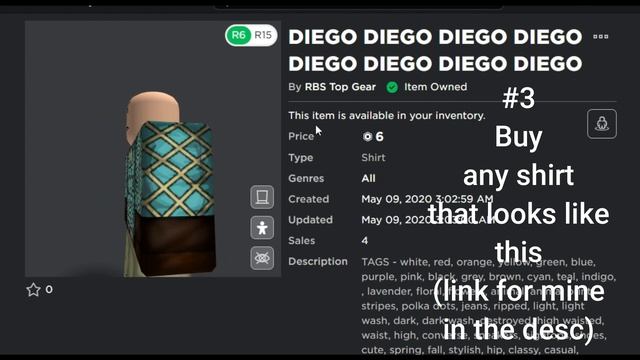 HOW TO MAKE DIEGO BRANDO IN ROBLOX!!!! (Avatar Tutorial)