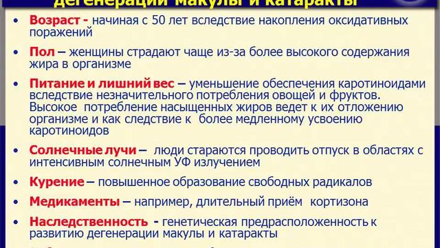 Чем помочь для сохранения остроты зрения смотреть онлайн