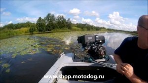 Тест драйв болотохода LongTail + Lifan 15 л с