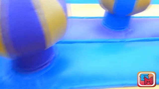 Надувной батут "Конфетная страна" размер 6*5*2,8 м от "БатутМастер" смотреть онлайн