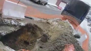 Продувка газовой трубы (пнд) давлением 8кг.