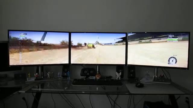 Dirt 2 - Triple Monitor Setup - Gameplay - Part 1 смотреть онлайн