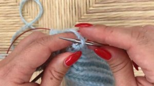 Повязка спицами английской резинкой. Мастер класс