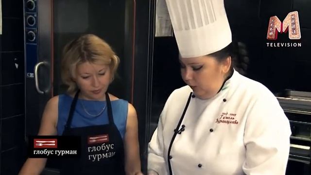 АЗБУКА ГУРМАНА. Десерт Дыня под - соусом сабайон.mp4 смотреть онлайн