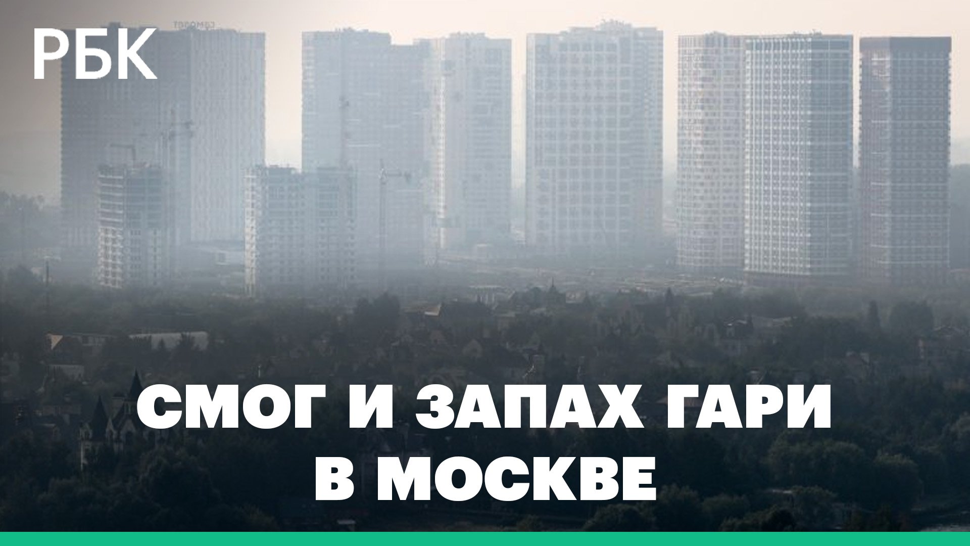 Москву вновь накрыли смог и запах гари от лесных пожаров в Рязанской области