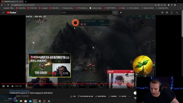 Jankos Reacts To T1 Zeus Copying TheBauss Sion Build | G2 Jankos Clips смотреть онлайн