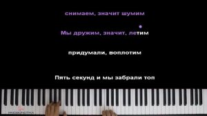 Софа Купер & Саша Айс - КРАШ ● караоке | PIANO_KARAOKE ● ᴴᴰ + НОТЫ & MIDI