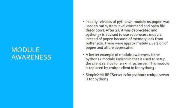 Python2 vs Python3 [Syntax, Modules]