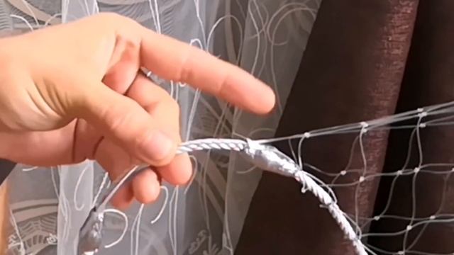 Посадка КАСТИНГОВОЙ СЕТИ на грузовой шнур | Hand made fishing net смотреть онлайн