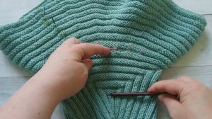 Манишка спицами от Николы Сусен. Расчет прибавок.Экспресс МК.