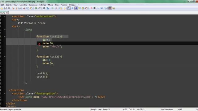 PHP Fundamentals Bangla Tutorial Part-24 (Variable Scope)