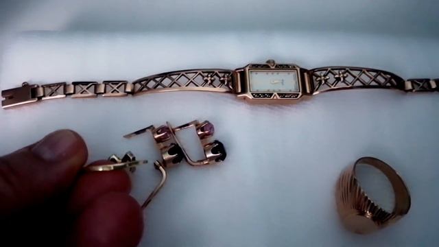 Очень редкие советские золотые серьги. И кольцо. смотреть онлайн