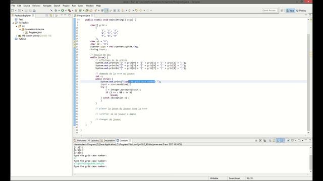 Tutoriel Java - Chapitre 7 (TP) : Morpion (partie 1) [FR] смотреть онлайн