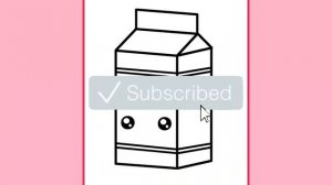 HOW TO DRAW A MILK CARTON KAWAII | Easy drawings