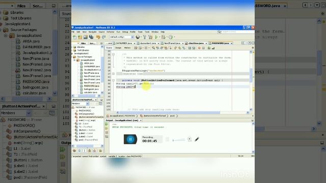 HOW TO ADD A PASSWORD FIELD - - - JAVA NETBEANS TUTORIAL смотреть онлайн