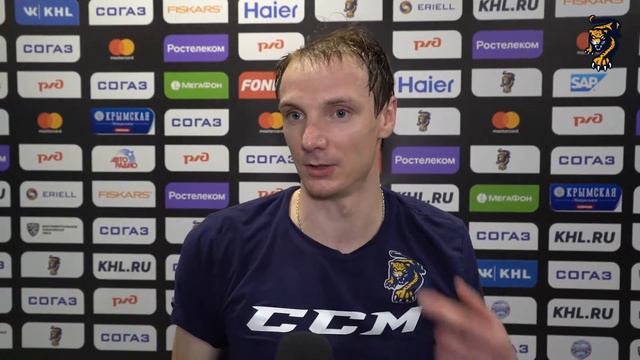 Юрий Александров - об игре с "Северсталью" смотреть онлайн