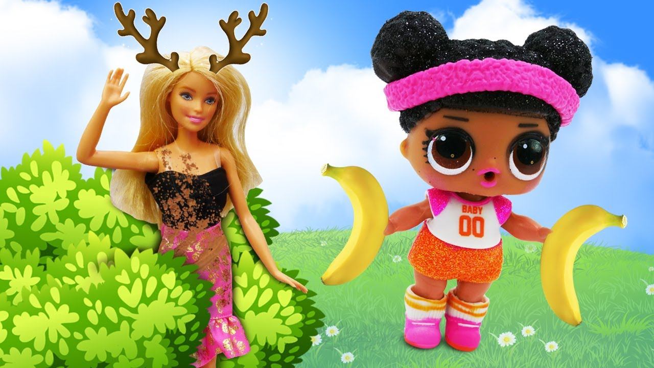 Смешные видео - Кукла Барби попала в неприятности! - Куклы Лол в видео игры одевалки для девочек смотреть онлайн