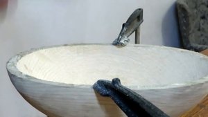 Деревянная ваза ручной работы!