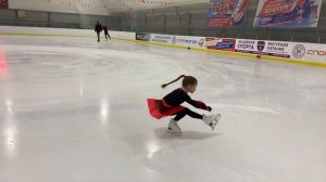 Прокат в новом платье ? Мирослава Лебедева 7 лет. Фигурное катание 2021 года ???