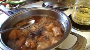 Тушеные свиные ребрышки по китайски(红烧排骨). Braised pork ribs. Chinese food.