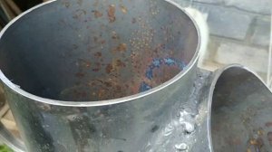 Печь ракета из 160мм трубы с регулировкой по уровню и высоте / Rocket stove with height adjustment